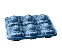 Moule à Glaçons 6 Cavités Lion 3D Démoulage Facile Silicone Réutilisable
