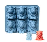Moule à glaçons animaux en silicone Silicone Réutilisable 3D Lion Mâle 6