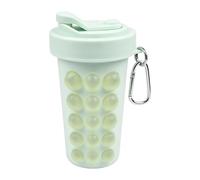 Moule à glaçons avec couvercle portable réutilisable 600 ml, pour bureau, excursions, pique-nique, camping, jus, lait, boissons froides