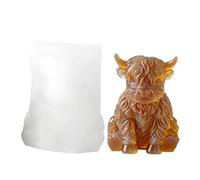 Moule À Glaçons En Forme De Vache Des Highlands - Silicone, Bac À Glaçons En Forme De Vache Ďe 2,76 Pouces, Flexible Et Réutilisable | Moule Én Silicone Pour Vaches, Machine À Ģlaçons Fantaisie Pour W