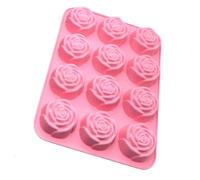 Moule À Glaçons En Silicone | 12 Cavités Rose Démoulage Facile,Moules Pour Chocolat Et Bac À Glaçons - Pour Savon Chocolat Bonbons Gelée Alimentaire Whisky Artisanat Congélateur Maison Cuisine