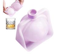 Moule à glaçons en silicone, facile à desserrer, grand, réutilisable | Le moule en silicone flexible crée de grandes boules de glace à fusion lente pour le whisky, les cocktails et le café.
