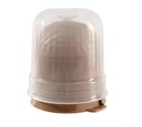 Moule à glaçons en silicone pour moule à libération rapide, grand plateau pour whisky, café, cocktails, fusion lente, 7 cm, marron (marron)