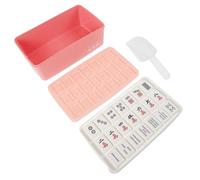 Moule à Glaçons Mahjong à 21 Cavités Couvercle en Plastique | Réutilisable, Prise en Main Facile, Démoulage Simple, Usage la Cuisine, Forme Mahjong, Bac Pratique