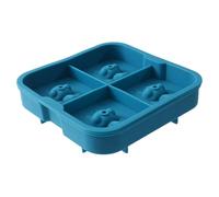 Moule à glaçons, moules à chocolat, 15 x 15 x 3 cm, polyvalent, motif chien et , moule en silicone à quatre cavités, congélateur créatif pour cocktail, fête, vacances, cuisine