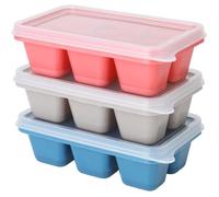 Moule à Glaçons - Non spécifié - 3 pcs - Silicone - Rouge - 18 Compartiments