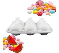 Moule à glaçons rond en silicone - 5,6 cm - Grand moule à glace pour cocktails - Pour whisky, cocktail, bourbon, jus, eau, boisson, maison, cuisine, bar, restaurant, fête