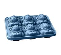 Moule à Glaçons Silicone Réutilisable 3D Lion Mâle 6 Cavités