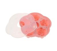 Moule à Glaçons Silicone Rose, 5 Cavités Pattes Animales avec Couvercle | Format Profond Antiadhésif, Adapté aux Aliments pour Garçon Fille, Desserts Gélifiés et Congélation au Réfrigérateur