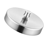 Moule à Hamburger Rond en Acier Inoxydable, Façonnage Facile | Surface Antiadhésive, Usage Manuel, Outil Cuisine Rond, Finition Argentée, pour Préparer des Steaks Hachés