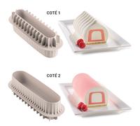 Moule insert en silicone pour bûche Collection 3Design SilikoMart