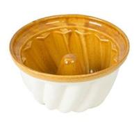 Moule à kougelhopf 22 cm en terre cuite - Poteries Rene Beck - Jaune - Porcelaine Jaune G