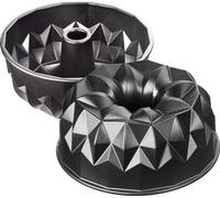 Moule à kouglof en aluminium, 25 cm, avec surface texturée, moulé, laqué, cuisson uniforme.