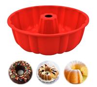 Moule à Kouglof en Silicone 24cm - pour Gâteau Baba au Rhum Savarin Gelée Pain