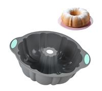 Moule à Kouglof en Silicone, Moule à Pâtisserie Rond, Moule à Gâteau en Forme de Citrouille, Moule à Gâteau Cannelé Anti-Adhérent en Silicone pour Gâteaux, Gelée, Gélatine, Pain