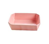 Moule à lasagnes Plat de cuisson rectangulaire en céramique, cocotte et plat à lasagnes, 20 x 15 5,7 cm, allant au four, for la, le rôtissage service pour gâteaux(Pink)
