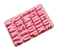 Moule À Lettres En Silicone, Moule À Dessert, Insert À Gâteau, Outils De | Moule Alphabet 26 Lettres Pour Chocolat | Moule À Glaçons À Biscuits Alphabet Pour La Fabrication De Desserts À La Gelée De C
