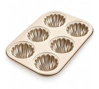 Moule À Madeleine Antiadhésif À 6 Cavités, Moule À Gâteau À Coque | Cuire six gâteaux en forme de coquille avec une poêle antiadhésive en acier au carbone. Va au four à 230 ° C / 446 ° F