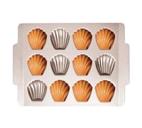Moule à madeleine en forme de coquillage Moule à pain Moule à Madeleine Moule à gâteau en acier carbone anti-adhésif Moule à gâteau en forme de coquillage français Moule à gâteau 12 cavités pour la