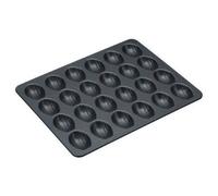 Moule à madeleine - Kitchencraft - Acier carbone - 24 moules - Antiadhésif - Compatible lave-vaisselle