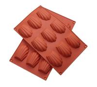 Moule à madeleines à 9 cavités, 2 moules à en silicone antiadhésif, moule à gâteau en forme de coquillage