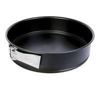 Dr. Oetker 1436 Moule à manqué, Moule à charnière, Moule à manqué à charnière, Moule à gâteau, Moule rond, Moule pâtisserie, Acier inoxydable, Noir, 28 x 6,5 cm