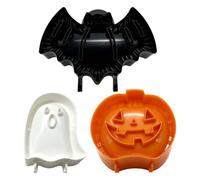 Moule à Mini de Fête Lot de 3 Pièces Thème Halloween Outils de Cuisson | Presse manuelle à chaussons Pour Aliments Petit Déjeuner Pâte Pâtisserie Cupcake
