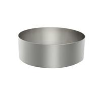 Moule à mousse rond en acier inoxydable | R : 15,2 cm rond - 6 cm de haut