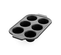 GreenPan Moule à 6 muffins Bistro – Revêtement céramique antiadhésif, sans PFAS – Noir