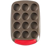 Moule à muffin - PYREX - 1452002 - En acier carbonne - Antiadhésif - 12 trous