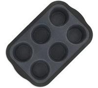Zenker Moule à muffins 685534 – Silicone, fibre de verre & nylon, Gris 28,3×18,3×3 cm
