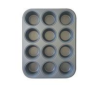 Decora Moule à muffins 0062750 – Acier antiadhésif, 12 muffins, 36 x 27 x 4 cm