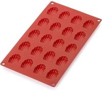 Moule à muffins en silicone, rouge, 20 cavités