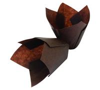 Moule à muffins Tulipe, marron