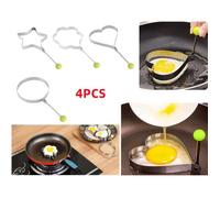 Moule à oeuf au plat - Acier inoxydable - 4pcs