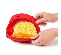 Moule à omelette aux œufs - Passe au micro-ondes - Moule à omelette en silicone anti-adhésif - Outil pliable pour omelette | Moule à rouleaux d'œufs durable, parfait pour un petit déjeuner facile