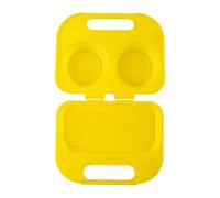 Moule à omelette pour micro-ondes en silicone, anti-adhésif, pocheuse d'œufs brouillés, 2 cavités, cuiseur rapide pour œufs frits, œufs cuits à la vapeur