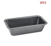 Moule À Pain Antiadhésif En Acier Aau Carbone, 3 Pièces, Rectangle, Pour Pain Grillé, Gâteau, Pâtisserie, Ustensiles De Cuisson, Diy, 15,6x8.6cm