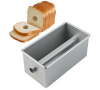 Moule à pain - Moule à pain - Moule à pain sandwich - Longue boîte à crème glacée - Moule à gâteau anti-adhésif en alliage d'aluminium - Moule à pain rectangulaire - Avec tube amovible pour rôtir