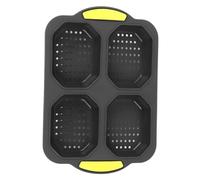 Moule à Pain, Moules En Silicone Pour la Cuisson De Mini Baguettes, Plaque De Cuisson à 4 Grilles, Moule à Pain Français, Moule à Pain Antiadhésif Pour la Cuisson