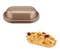 Tefal Moule à pain Creabake J3088304 - Lot 3, antiadhésif, amovibles et empilables Cuivre/Gris