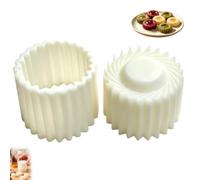 Moule à Pâtisserie Démontable à Presse Moule à Mooncake Biscuits et Pâte | Gâteau de lune rond à motif tournesol Moule à Gâteau de Lune et Biscuits, Accessoire de Pâtisserie Maison pour la Fabrication