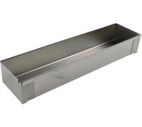 Moule à pâtisserie en acier inoxydable, forme rectangulaire, idéal pour les cheesecakes et les pains - Alternative au moule à génoise, antiadhésif, dimensions 40x10 cm (A)