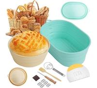 Moule à pâtisserie en silicone avec mécanisme à charnières, rond 23,5 cm + ovale 26 cm, moule à pâtisserie en silicone