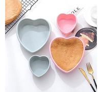 Moule à pâtisserie en silicone en forme de cœur, 2 pièces, antiadhésif, pour desserts