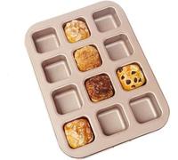 Moule à pâtisserie mini 12 cavités - Idéal pour les muffins ou les cupcakes, avec revêtement antiadhésif