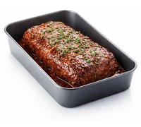 Moule à pâtisserie rectangulaire avec revêtement antiadhésif, plat à gratin, accessoire de cuisine, idéal pour les gâteaux, 40 x 26 x 8 cm