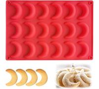 Moule à pâtisserie souple en silicone pour 18 desserts
