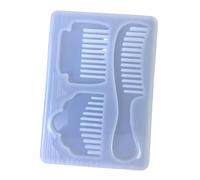 Moule à peigne en résine en silicone avec 3 cavités pour peigne | Fabrication d ' accessoires, utilisation de savon et de cire, 86 X 122 Mm