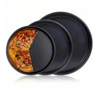 Moule à pizza en acier au carbone anti-adhésif, plaques de cuisson au four, moule à gâteau pour micro-ondes, moule à tarte et pâtisserie 6 Inch,8 Inch,10 InchAcier au carbone